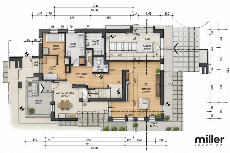 Debrecen Nagyerdőn, a Gvadányi utcában családi ház eladó - 2
