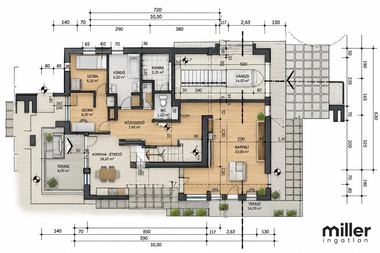 Debrecen Nagyerdőn, a Gvadányi utcában családi ház eladó - 2. fotó, összesen: 10
